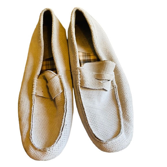 BUKS BY WALKOVER Light Gray Perforated Loafers - Picture 3 of 8